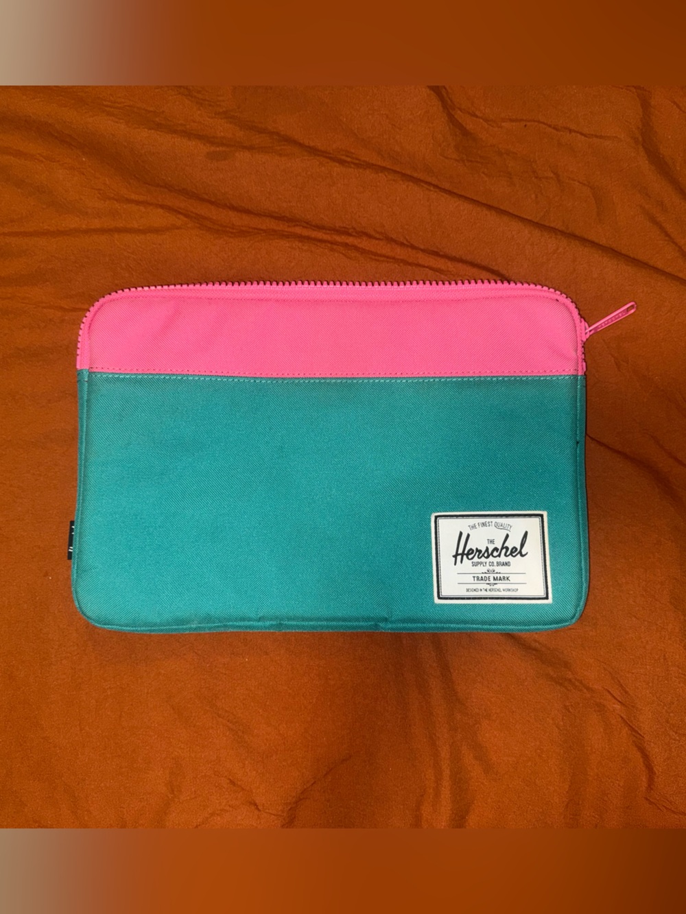 Herschel Teal and Pink Laptop Sleeve